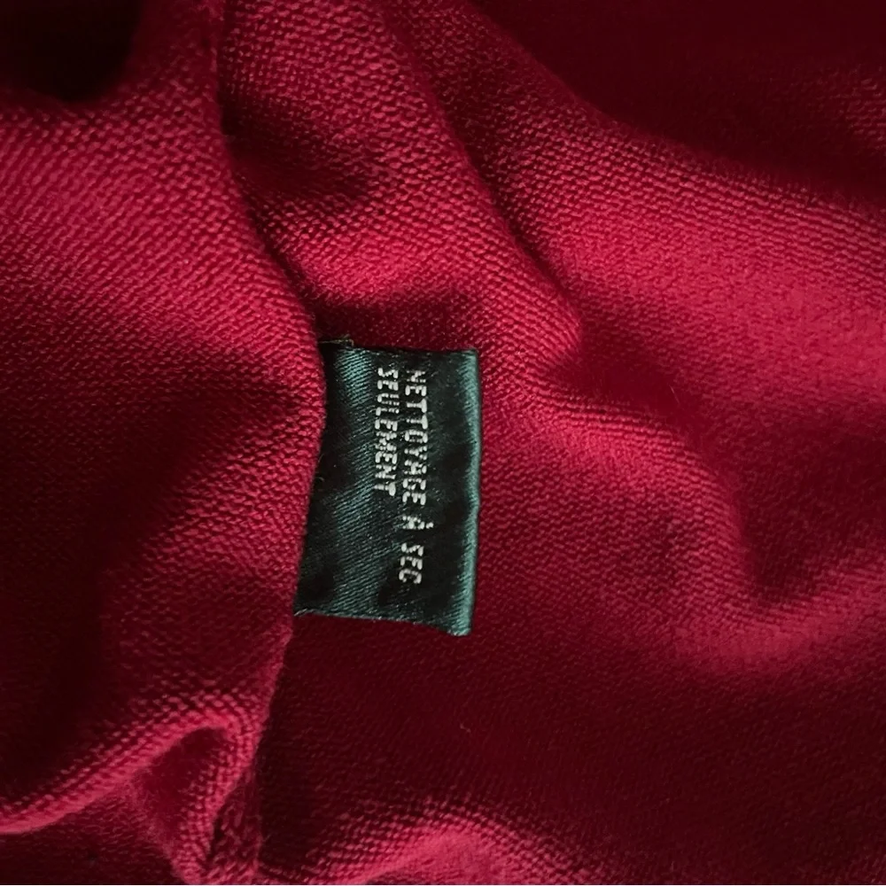 Lauren Ralph Lauren green label silk/nylon/cotton blend boat neck red - Picture 6 of 10